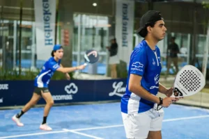 Miguel Jáquez y Ramsey García en la tercera Ronda del torneo de padel de grupo hernanca